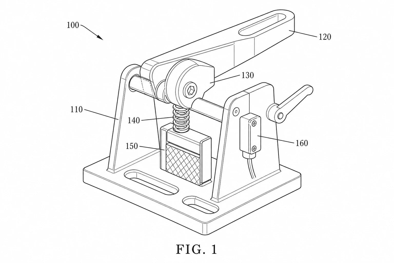 Numbered patent line drawing reconstructed from the inventor sketch